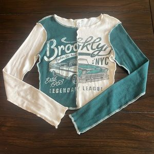 Tillys car shirt inside out stitch. rarely worn. size small